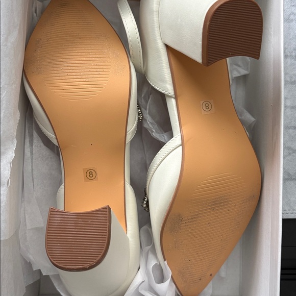 Ivory Embellished Wedding Women's Shoes - Picture 4 of 4